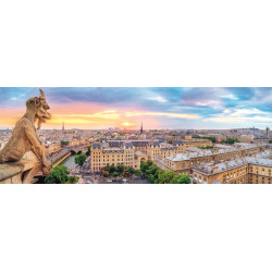 TREFL Panoramatické puzzle Výhled z katedrály Notre-Dame 1000 dílků