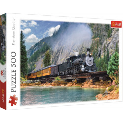 TREFL Puzzle Vlak v horách 500 dílků