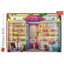 TREFL Puzzle Obchod s cukrovinkami 500 dílků