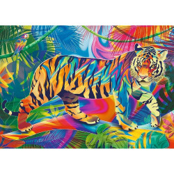 TREFL Puzzle UFT Color Splash: Setkání s tygrem 500 dílků