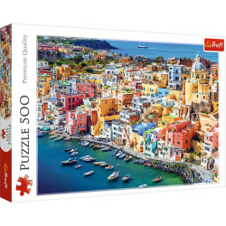 TREFL Puzzle Ostrov Procida, Kampánie, Itálie 500 dílků