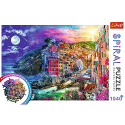 TREFL Spiral puzzle Kouzelný záliv, Cinque Terre 1040 dílků