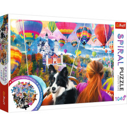 TREFL Spiral puzzle Festival horkovzdušných balonů 1040 dílků