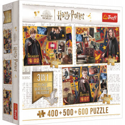TREFL Puzzle Harry Potter: Ron, Hermiona a Harry 400 + 500 + 600 dílků