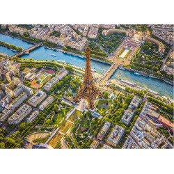 CHERRY PAZZI Puzzle Pohled na pařížskou Eiffelovu věž 1000 dílků