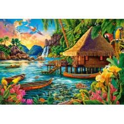 CASTORLAND Puzzle Tropický ostrov 1000 dílků