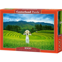 CASTORLAND Puzzle Rýžová pole ve Vietnamu 1000 dílků