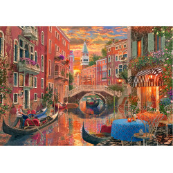 CASTORLAND Puzzle Romantický večer v Benátkách 1500 dílků