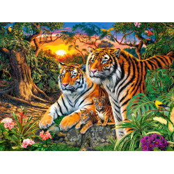 CASTORLAND Puzzle Tygří rodina 2000 dílků
