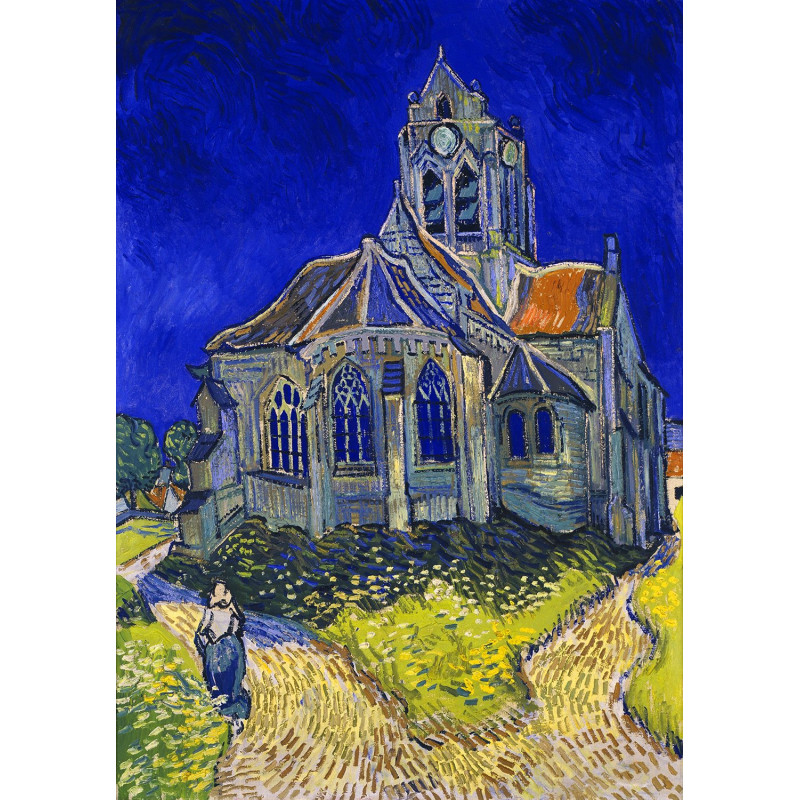 ENJOY Puzzle Vincent Van Gogh: Kostel v Auvers-sur-Oise 1000 dílků