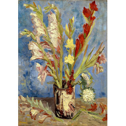 ENJOY Puzzle Vincent Van Gogh: Váza s gladiolami a čínskými astrami 1000 dílků