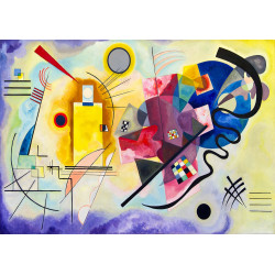 ENJOY Puzzle Vassily Kandinsky: Žlutá červená modrá 1000 dílků