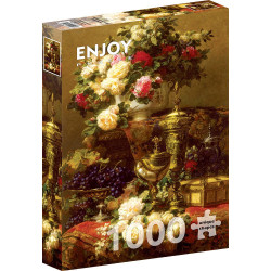 ENJOY Puzzle Jean-Baptiste Robie: Květiny a ovoce 1000 dílků