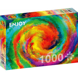 ENJOY Puzzle Gradient barevná spirála 1000 dílků