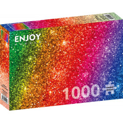 ENJOY Puzzle Duhový třpytivý gradient 1000 dílků
