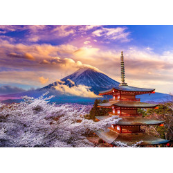 ENJOY Puzzle Hora Fudži na jaře, Japonsko 1000 dílků