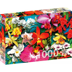 ENJOY Puzzle Džungle orchidejí 1000 dílků