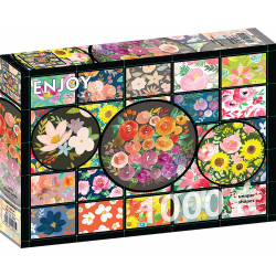 ENJOY Puzzle Květinová zahrada 1000 dílků