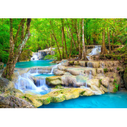 ENJOY Puzzle Tyrkysový vodopád, Thajsko 1000 dílků