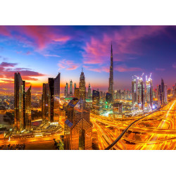ENJOY Puzzle Úsvit nad Dubají 1000 dílků