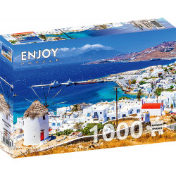 ENJOY Puzzle Ostrov Mykonos, Řecko 1000 dílků
