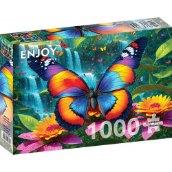 ENJOY Puzzle Motýl v lese 1000 dílků