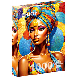 ENJOY Puzzle Africká kráska 1000 dílků
