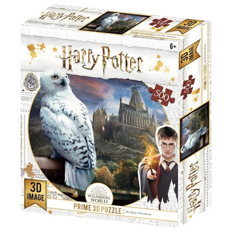 PRIME 3D Puzzle Harry Potter: Hedvika 3D 500 dílků