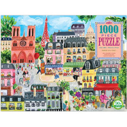 EEBOO Puzzle Den v Paříži 1000 dílků