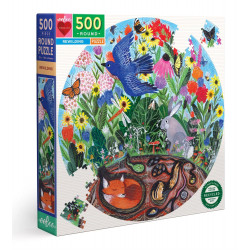 EEBOO Kulaté puzzle Divoká příroda 500 dílků