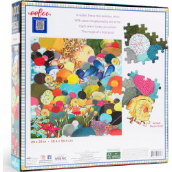 EEBOO Čtvercové puzzle Kamínky 1000 dílků