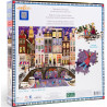 EEBOO Čtvercové puzzle Kouzelný Amsterdam 1000 dílků
