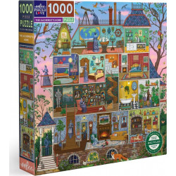 EEBOO Čtvercové puzzle Alchymistův dům 1000 dílků