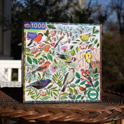 EEBOO Čtvercové puzzle Ptáci Skotska 1000 dílků