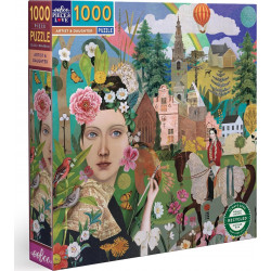 EEBOO Čtvercové puzzle Umělkyně a dcera 1000 dílků