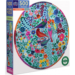 EEBOO Kulaté puzzle Čtyři ptáčci 500 dílků