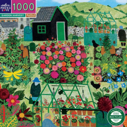 EEBOO Čtvercové puzzle Sklizeň na zahradě 1000 dílků