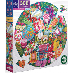 EEBOO Kulaté puzzle Charcuterie 500 dílků