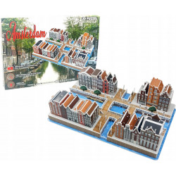 3D puzzle Amsterdam 107 dílků