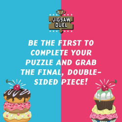 RIDLEY'S GAMES Puzzle Duel Sladké zúčtování: Donut vs Cupcake 2x70 dílků