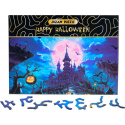 Puzzle Happy Halloween: Strašidelný zámek 468 dílků