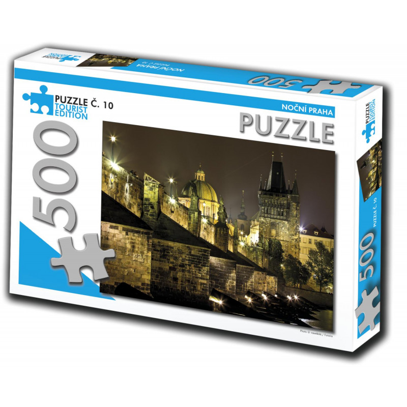 TOURIST EDITION Puzzle Noční Praha 500 dílků (č.10)