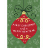 RAVENSBURGER Puzzle Happy Holidays: Veselé Vánoce a štastný nový rok 99 dílků
