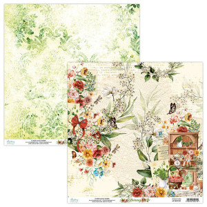 Sada designových oboustranných papírů Botanica 15x15 cm, 24 listů