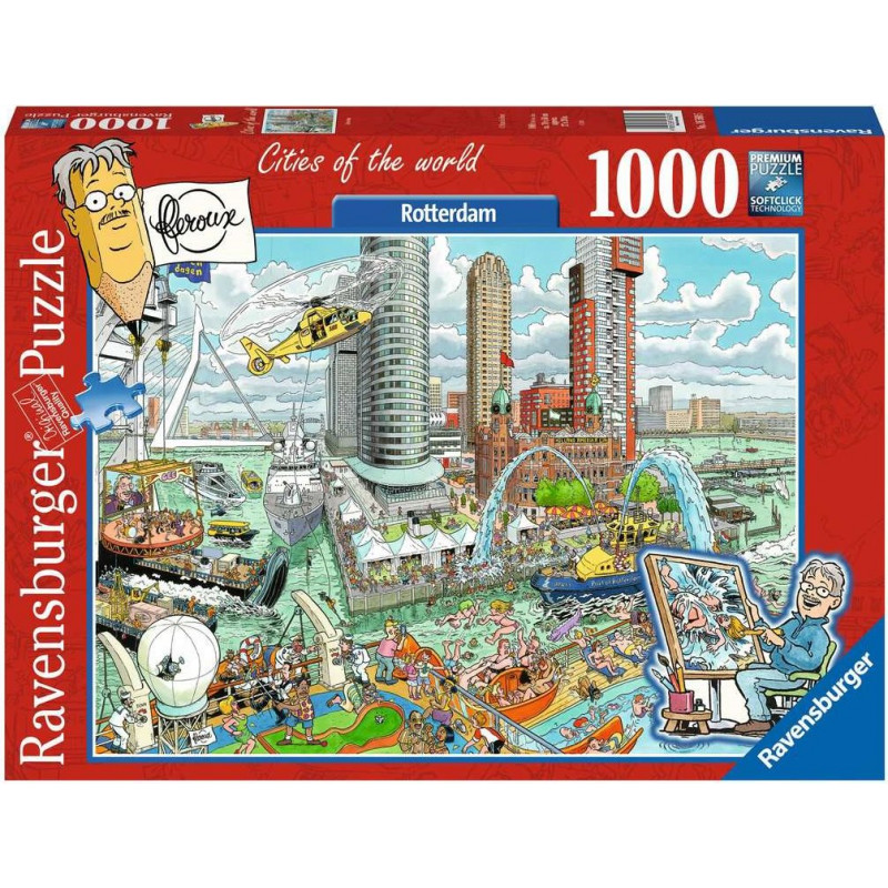 RAVENSBURGER Puzzle Města světa: Rotterdam 1000 dílků