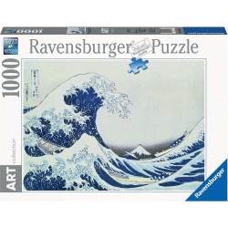 RAVENSBURGER Puzzle Art Collection: Velká vlna u pobřeží Kanagawy 1000 dílků