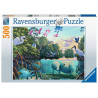 RAVENSBURGER Puzzle Chvíle s kapustňáky 500 dílků
