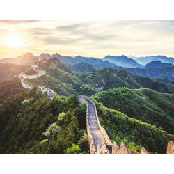 RAVENSBURGER Puzzle Čínská zeď při západu slunce 2000 dílků