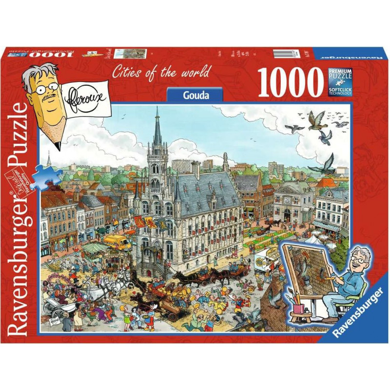 RAVENSBURGER Puzzle Města světa: Gouda 1000 dílků