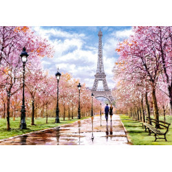 CASTORLAND Puzzle Romantická procházka v Paříži 1000 dílků